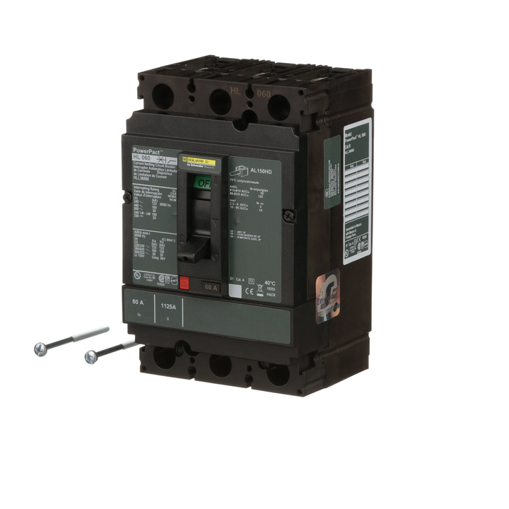 Square D HLL36060 - Molded Case Circuit Breaker 60A 600V 3P