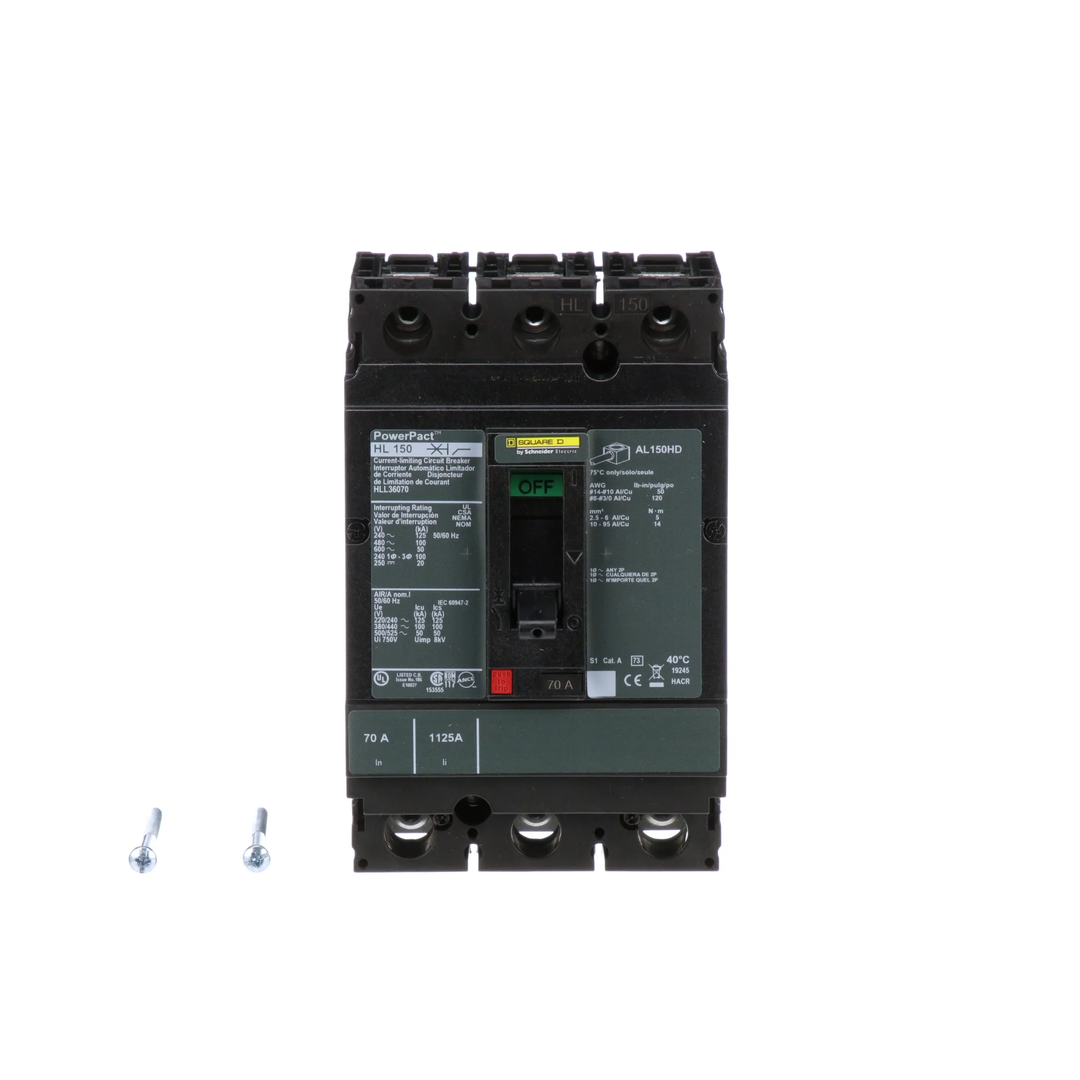 Square D HLL36070 - Molded Case Circuit Breaker 70A 600V 3P