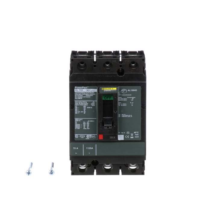 Square D HLL36070 - Molded Case Circuit Breaker 70A 600V 3P