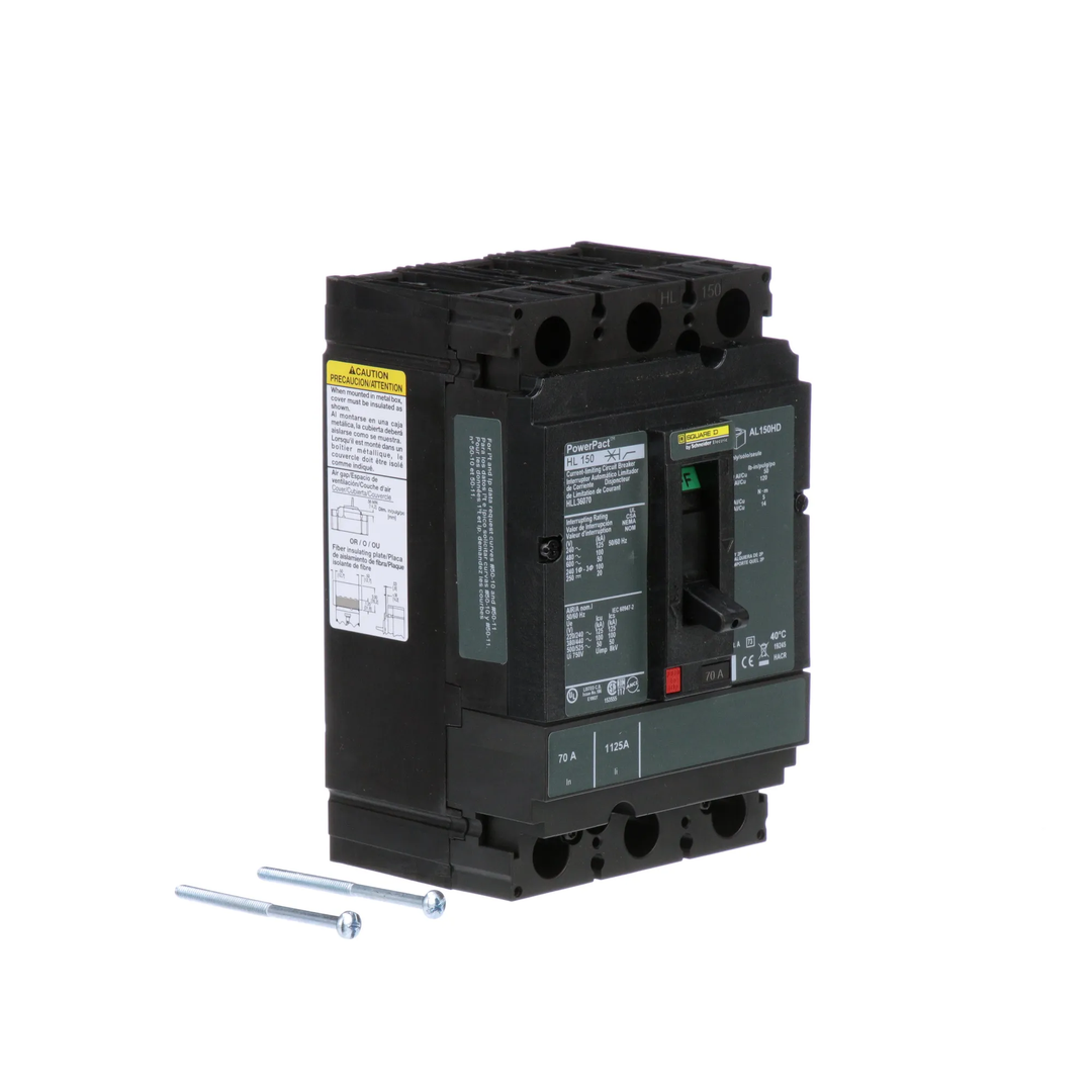 Square D HLL36070 - Molded Case Circuit Breaker 70A 600V 3P