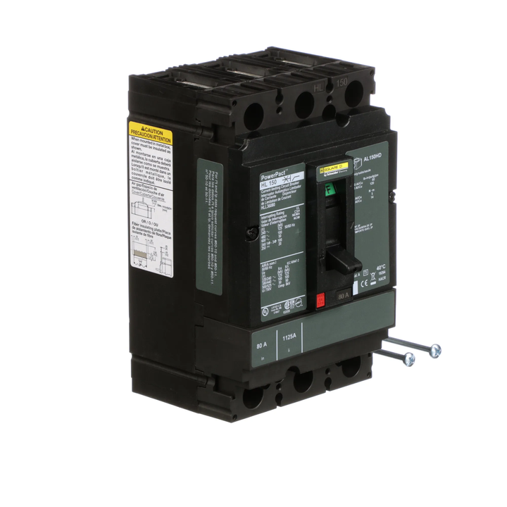Square D HLL36080 - Molded Case Circuit Breaker 80A 600V 3P
