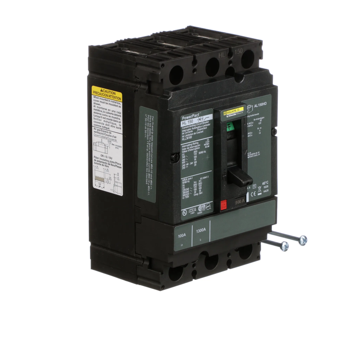 Square D HLL36100 - Molded Case Circuit Breaker 100A 3-Pole