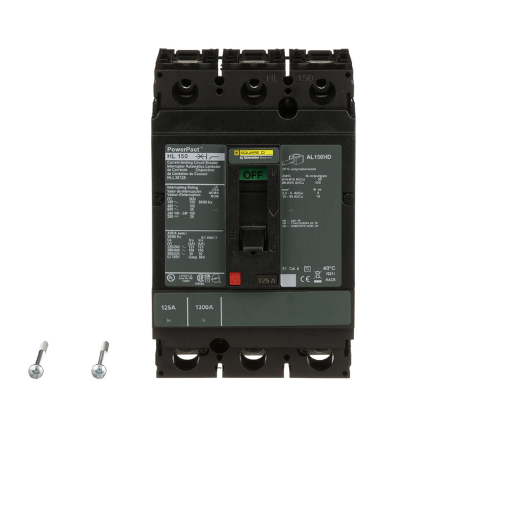 Square D HLL36125 - Molded Case Circuit Breaker 125A 600V 3P
