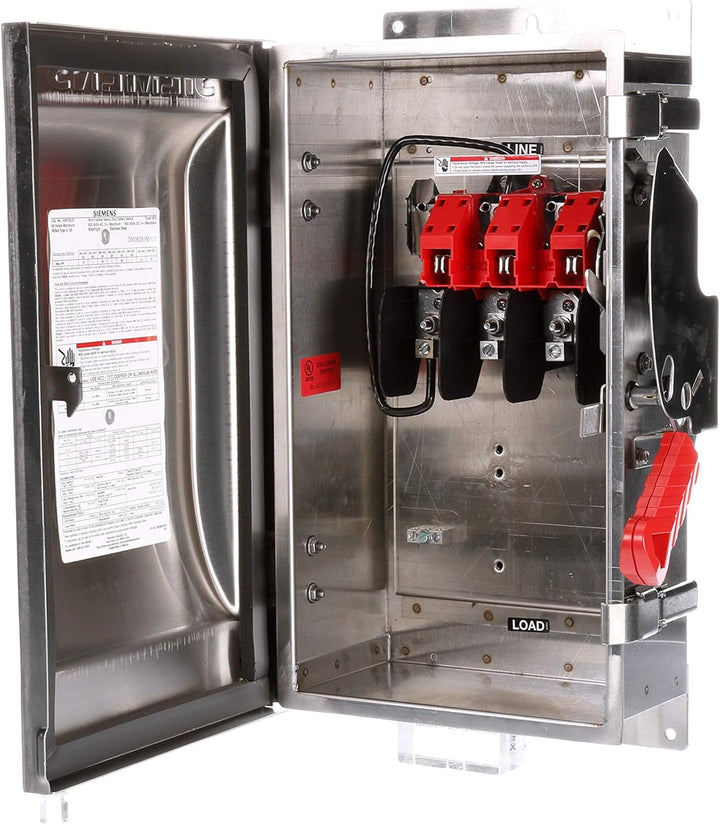 Siemens HNF262S Disconnect Switch (non Fused) 2P 600V 60A Stainless Nema 4, 4X - Essential Electric Supply