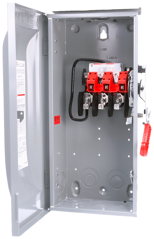 Siemens HNF263R Disconnect Switch (Fusible) 2P 600V 100A Outdoor Nema 3R - Essential Electric Supply