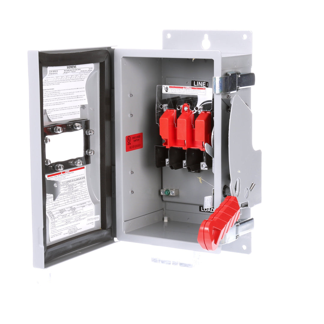 Siemens HNF361JW - Non-Fusible Disconnect Switch 600V/30A (200kA AIC, NEMA 12)