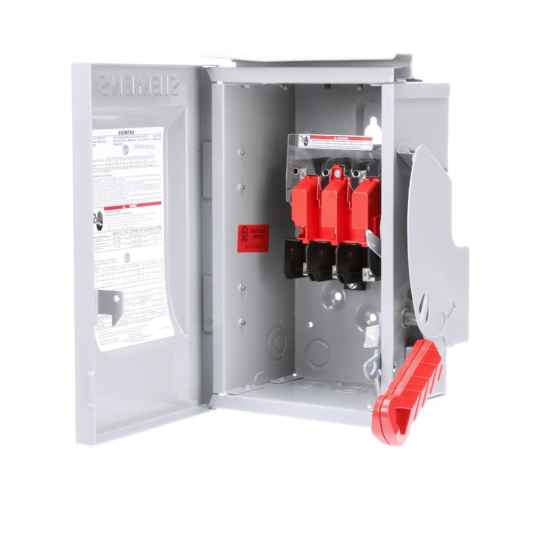 Siemens HNF361R - Non-Fusible Disconnect Switch 600V AC/30A (200kA AIC @600V)