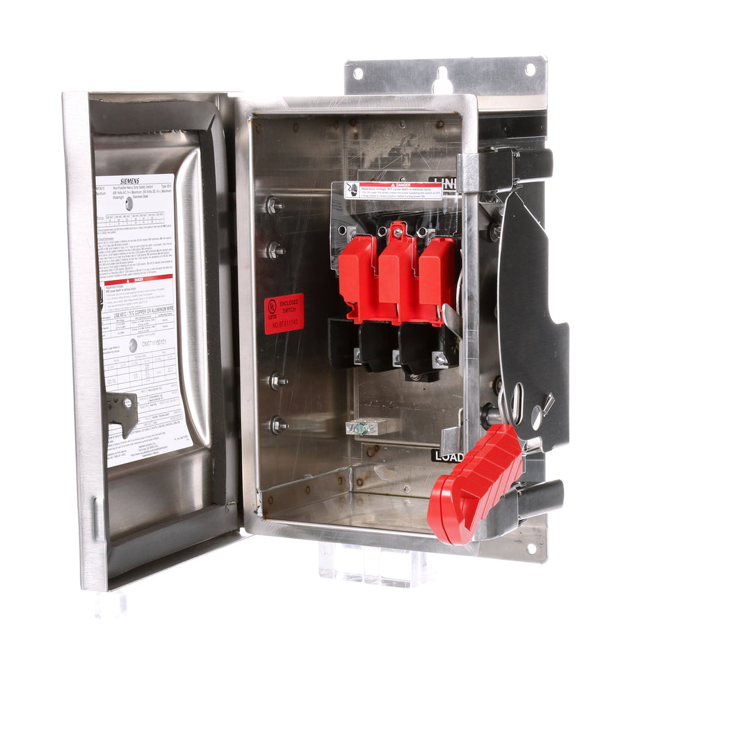 Siemens HNF361S - Non-Fusible Disconnect Switch 600V AC / 30A (NEMA 4X, 200kA AIC)