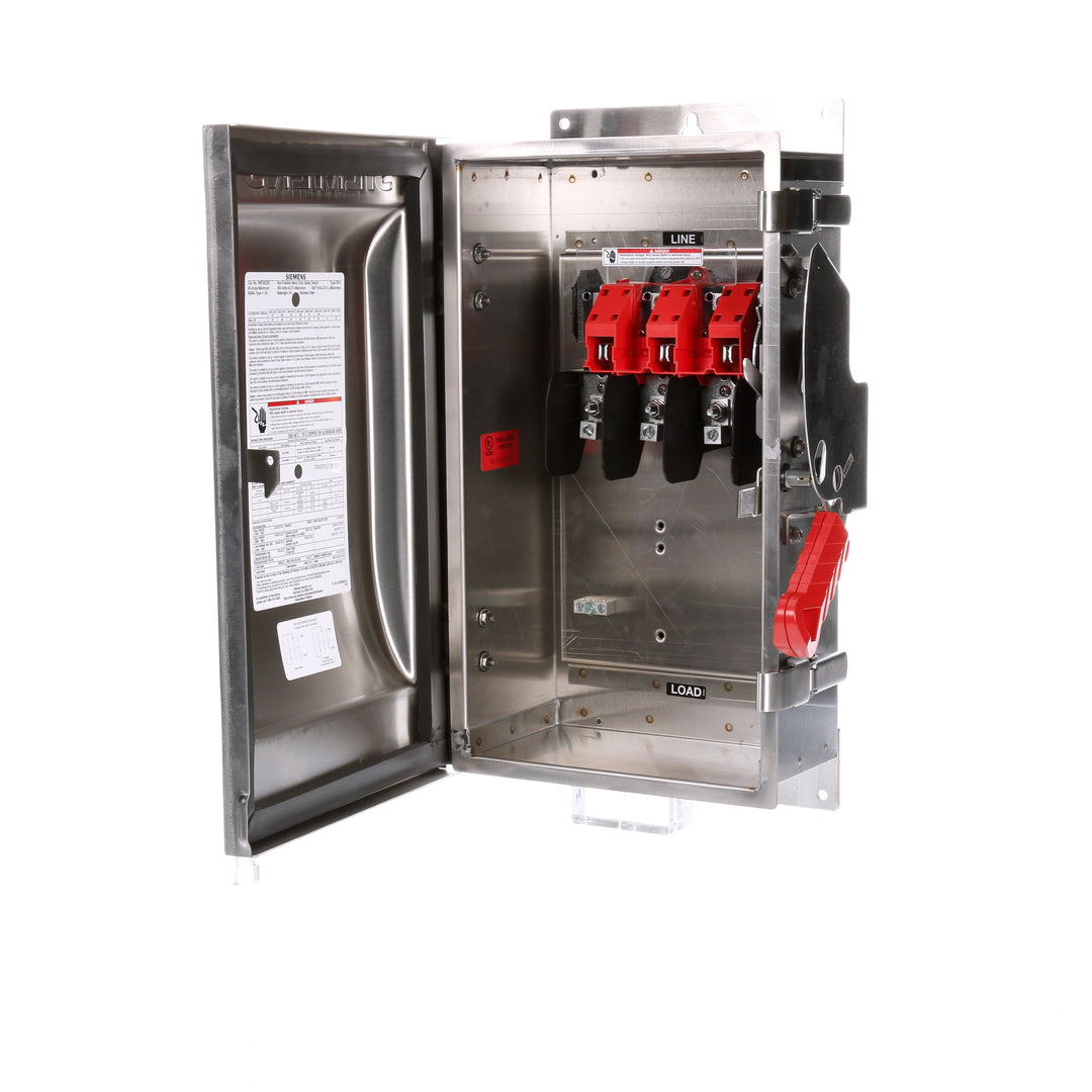 Siemens HNF362SS - Industrial Disconnect Switch 600V/60A (NEMA 4X, 200kA AIC)