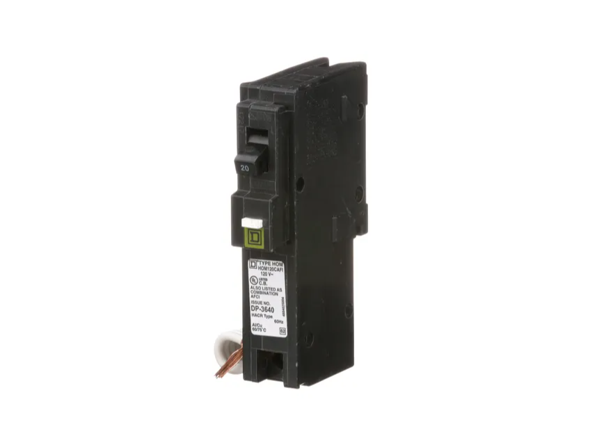 Square D HOM120CAFI - CAFI Breaker 20A 1-Pole (10kA AIC)