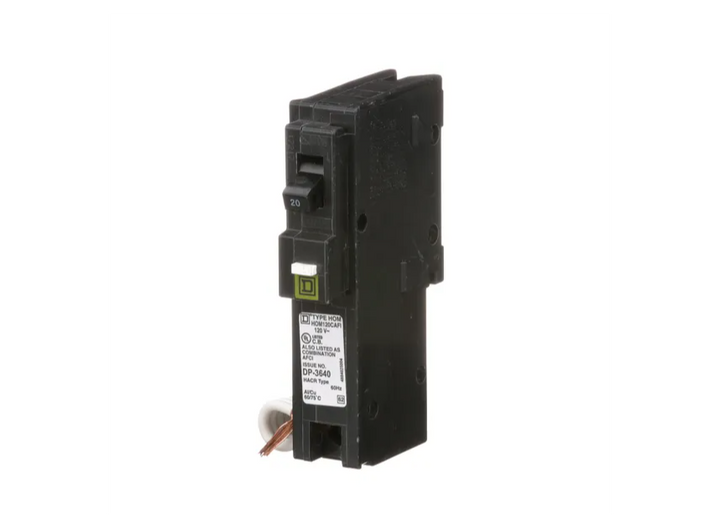Square D HOM120CAFI - CAFI Breaker 20A 1-Pole (10kA AIC)