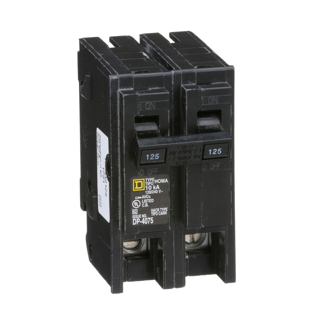 Square D HOM2125 - 125A 2-Pole Circuit Breaker (10kA AIC)
