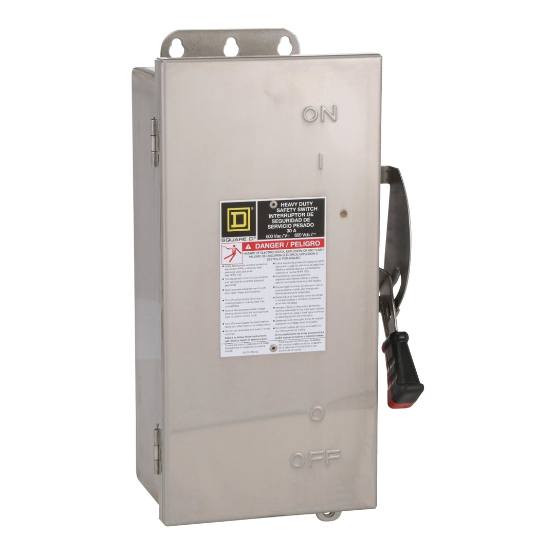 Square D HU361NSS - Fusible Safety Switch 200A 600V (200kA AIC 3-Pole)