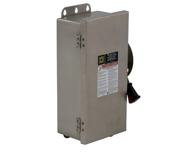 Square D HU361SSVW - Non-Fusible Disconnect Switch 600V 30A (200kA AIC @600V)