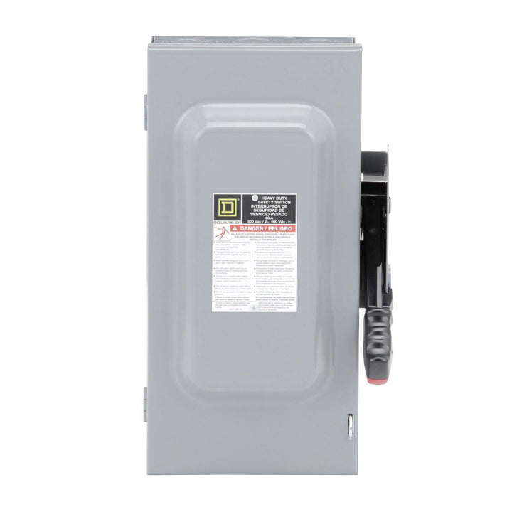 Square D HU362 - Non-Fusible Safety Switch, 60A 600V 3-Pole