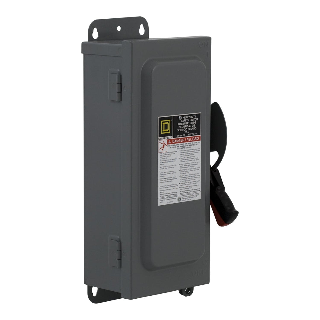 Square D HU362A - Non-Fusible Disconnect Switch 600V 60A 3-Pole