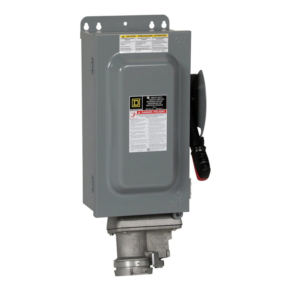 Square D HU362AWC - Non-Fusible Disconnect Switch 60A@600V (200kA AIC)