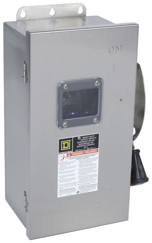 Square D HU362DSVW - Non-Fusible Disconnect Switch 60A 600V (200kA AIC)
