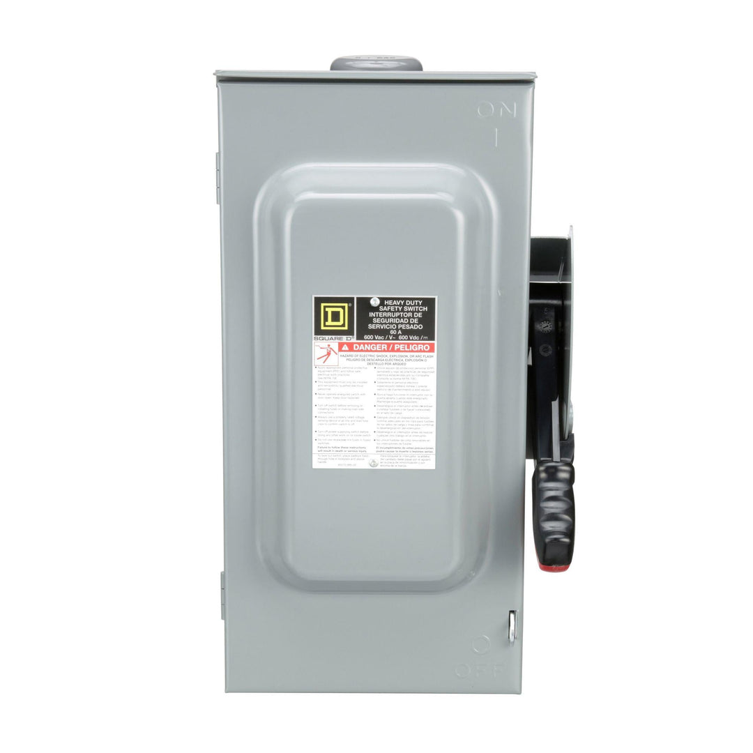 Square D HU362RB - Non-Fusible Disconnect 60A 600V 3P (NEMA 3R)