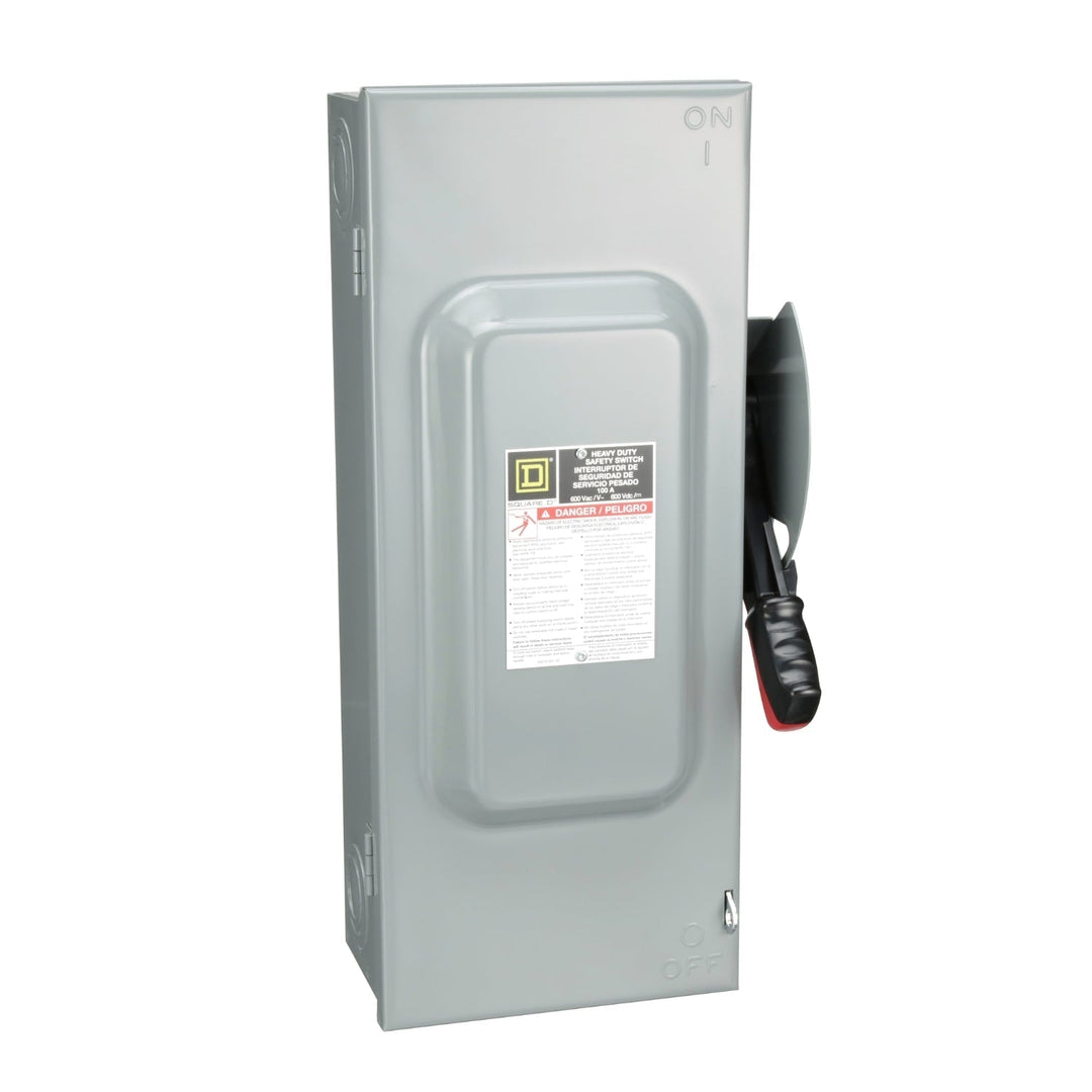 Square D HU363 - Non-Fusible Disconnect Switch 100A 600V 3-Pole