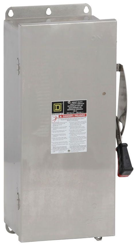Square D HU363DS - Non-Fusible Disconnect Switch 600V/100A (200kA AIC @600V)
