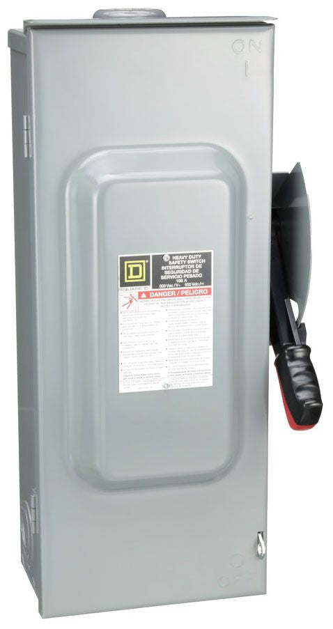 Square D HU363RB - Non-Fusible Disconnect Switch 600V 100A (3-Pole, 200kA AIC)