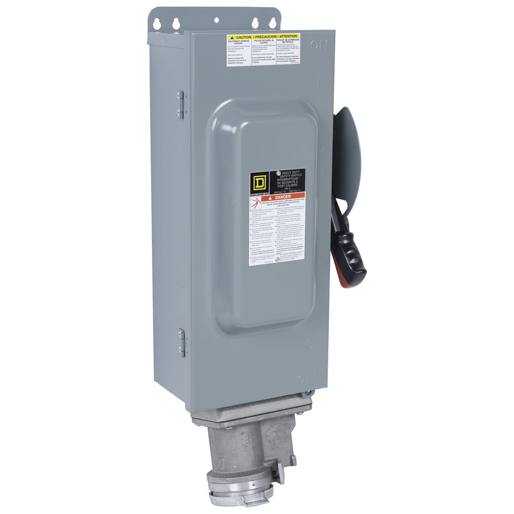 Square D HU363WC - Non-Fusible Disconnect Switch 600V 100A (3-Pole, 200kA AIC)
