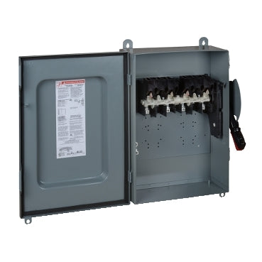Square D HU461AWK - Industrial Disconnect Switch 600V AC/DC 3A (NEMA 12 Rated)