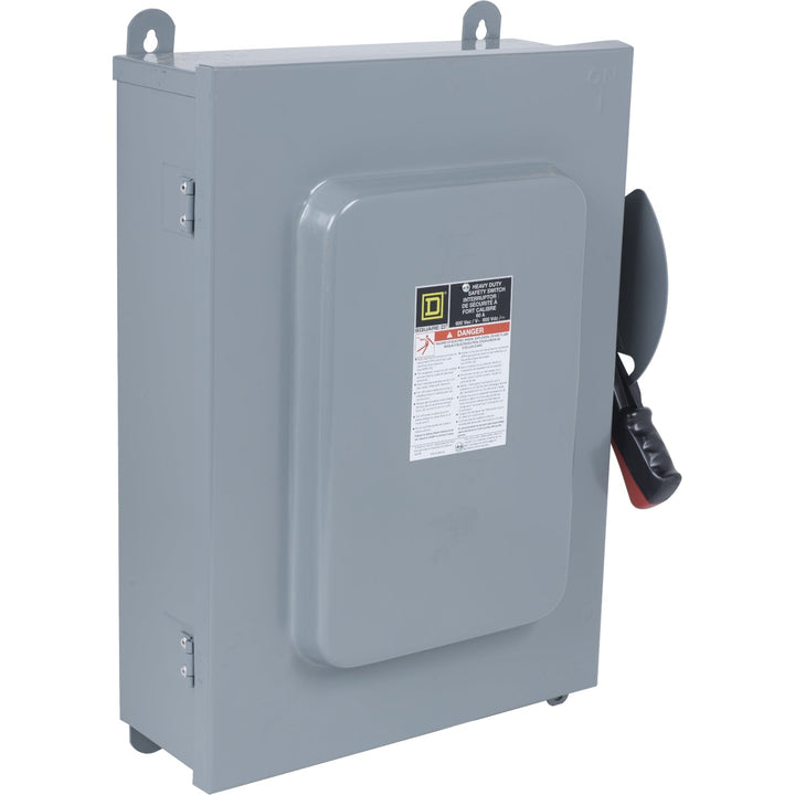 Square D HU462AWK - Industrial Disconnect Switch 600V AC/DC 60A 4-Pole (NEMA 12 Rated)