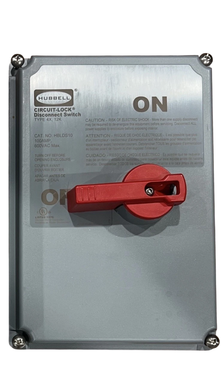 Hubbell HBLDS10 - Disconnect Switch 30A 600V AC (QO Frame Compatible)