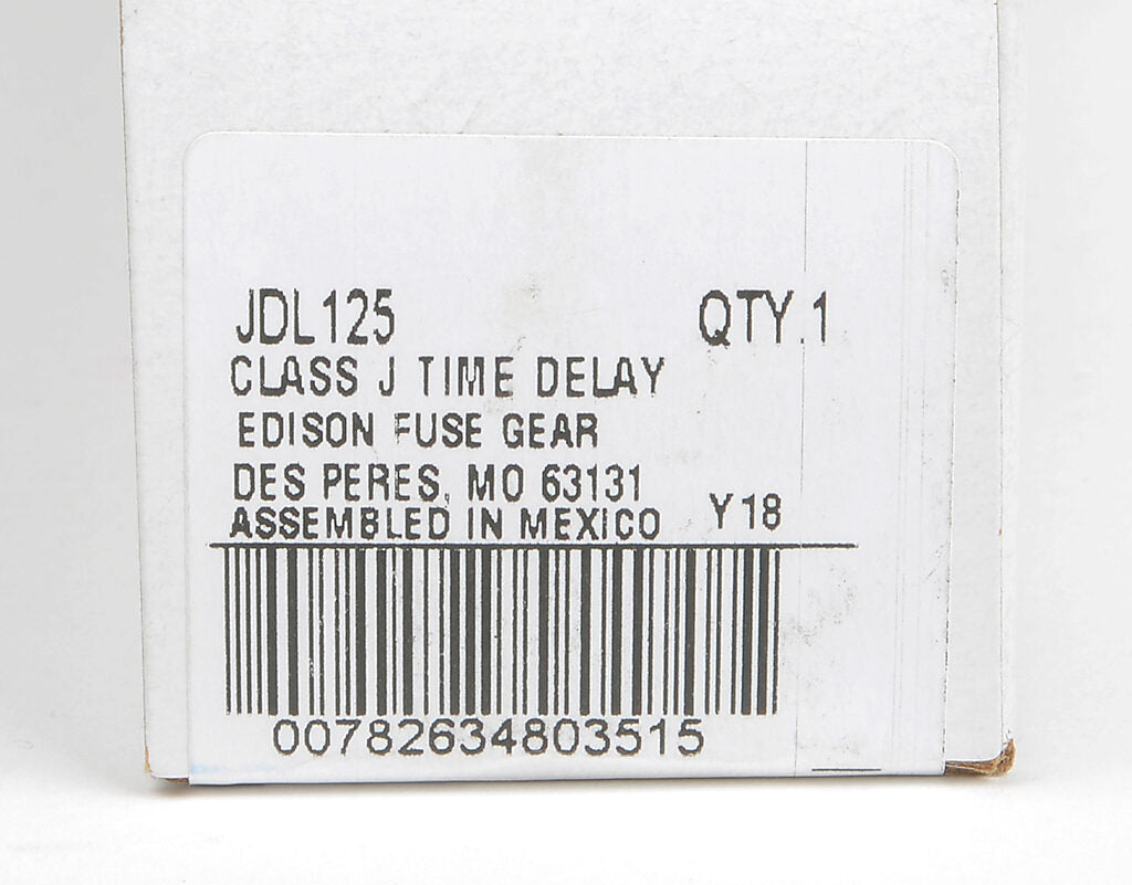 Edison Fuses JDL125 - Class J Fuse 125A@600V (300kA AIC)