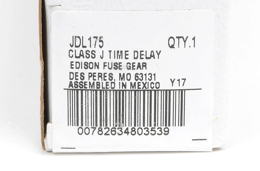 Edison Fuses JDL175 - Class J Fuse 175A 600V (300kA AIC)