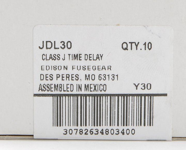 Edison Fuses JDL30 - Class J Fuse 30A 600V (300kA AIC)