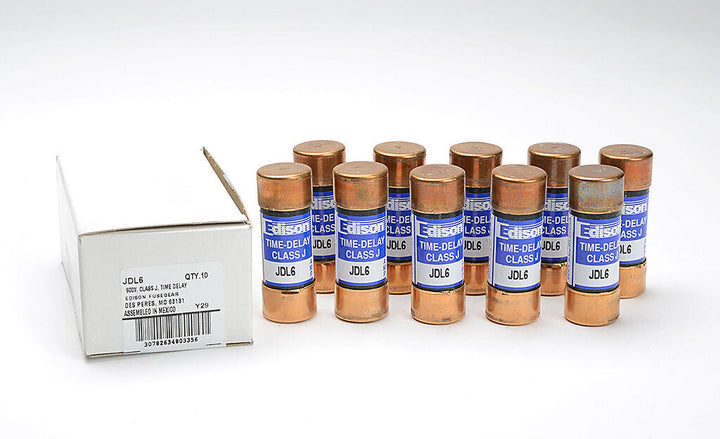 Edison Fuses JDL6 - Class J Time-Delay Fuse 6A 600V (300kA AIC)