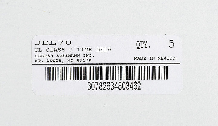 Edison Fuses JDL70 - Class J Fuse 70A 600V (300kA AIC)