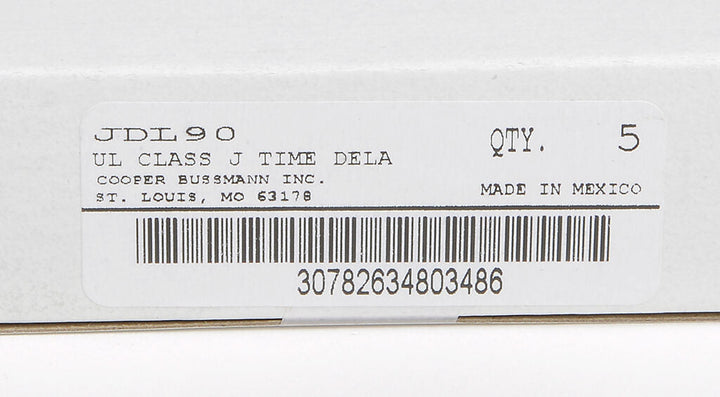Edison Fuses JDL90 - Class J Fuse 90A 600V (300kA AIC)