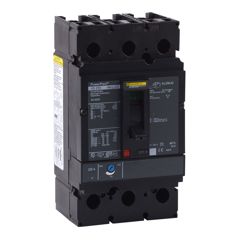 Square D JGL36175C - 3-Pole 175A Molded Case Breaker (600V, 35kA)