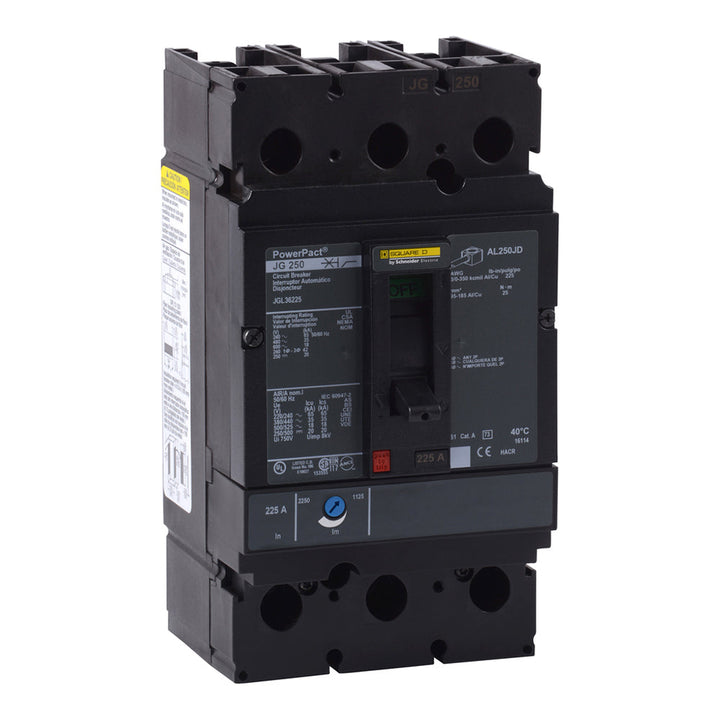 Square D JGL36175C - 3-Pole 175A Molded Case Breaker (600V, 35kA)