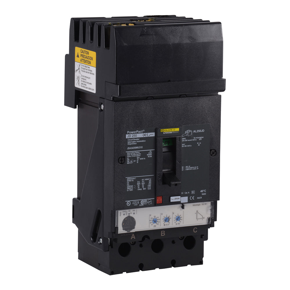 Schneider Electric JJA34250WU31X - Molded Case 250A 480V 3P