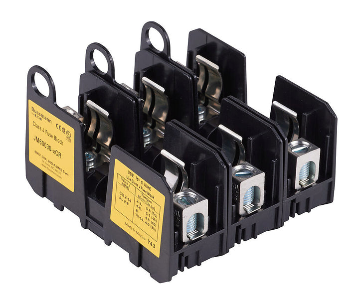 Bussmannn JM60030-3CR - Fuse Block 30A 600V (UL/CSA Certified)