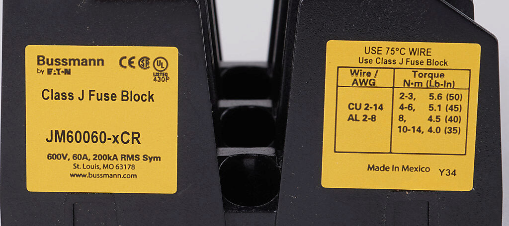 JM60060-3CR Bussmannn  Low Voltage Fuse
    Fuse - Essential Electric Supply