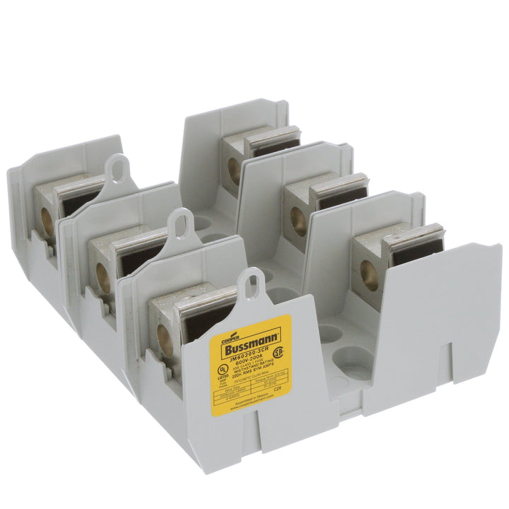 Bussmannn JM60200-3CR - Fuse Block 200A Current Rating (600V AC, CSA/UL Certified)