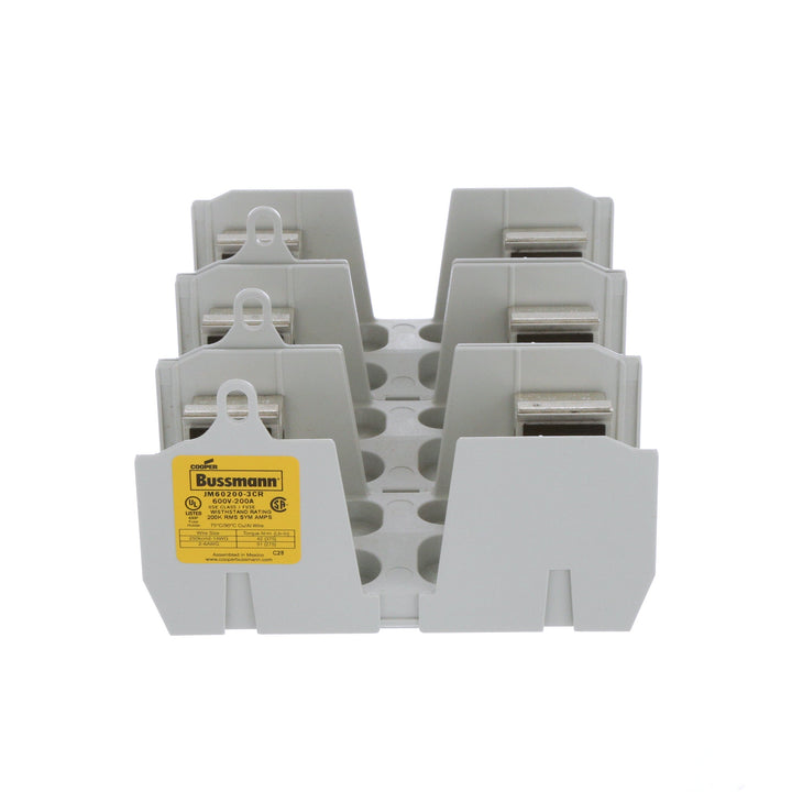 Bussmannn JM60200-3CR - Fuse Block 200A Current Rating (600V AC, CSA/UL Certified)