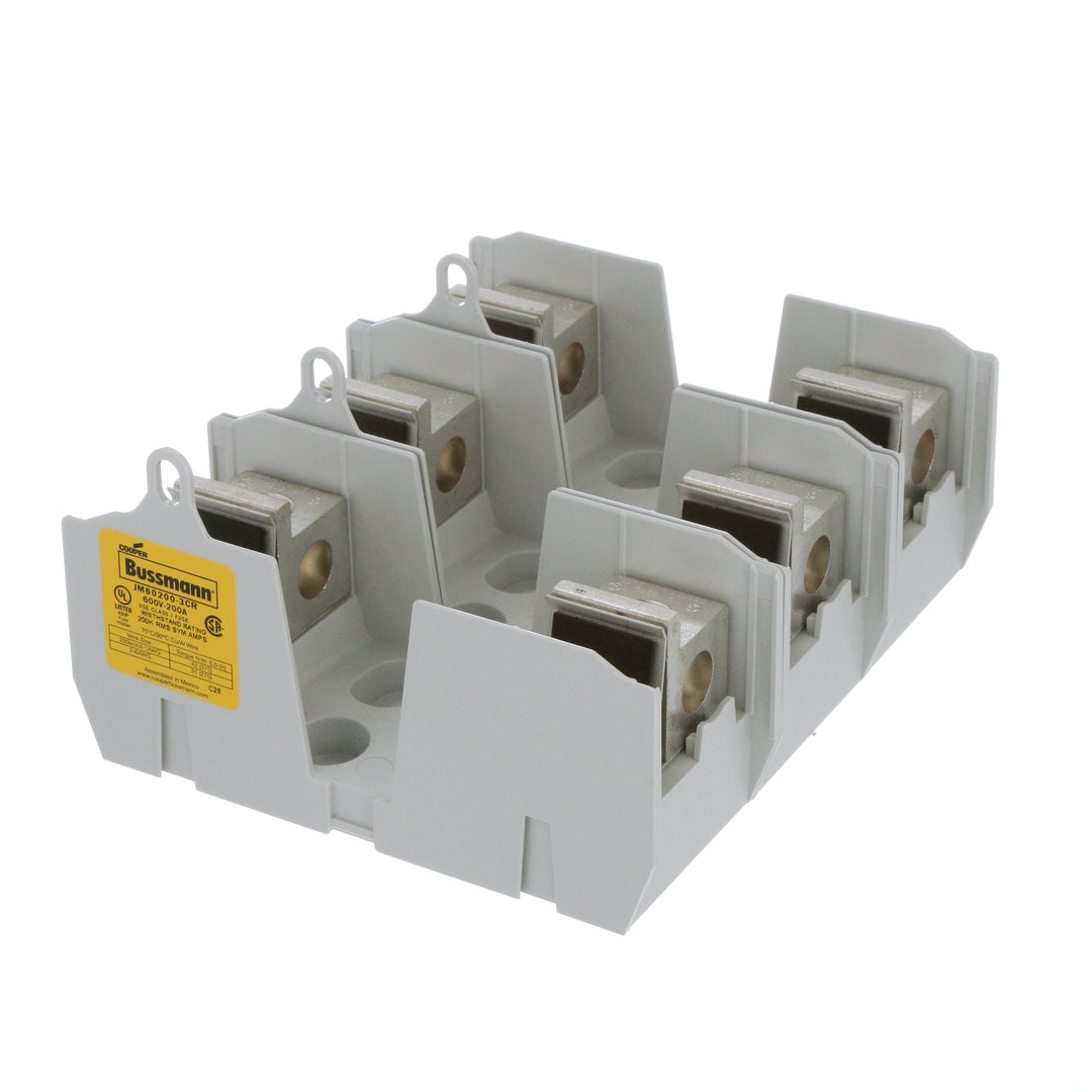 Bussmannn JM60200-3CR - Fuse Block 200A Current Rating (600V AC, CSA/UL Certified)