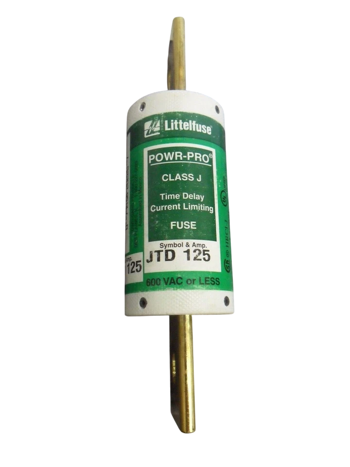 Bussmann JTD-125 - Low Voltage Fuse 125A (600V AC/DC, 200kA Interrupt Rating)