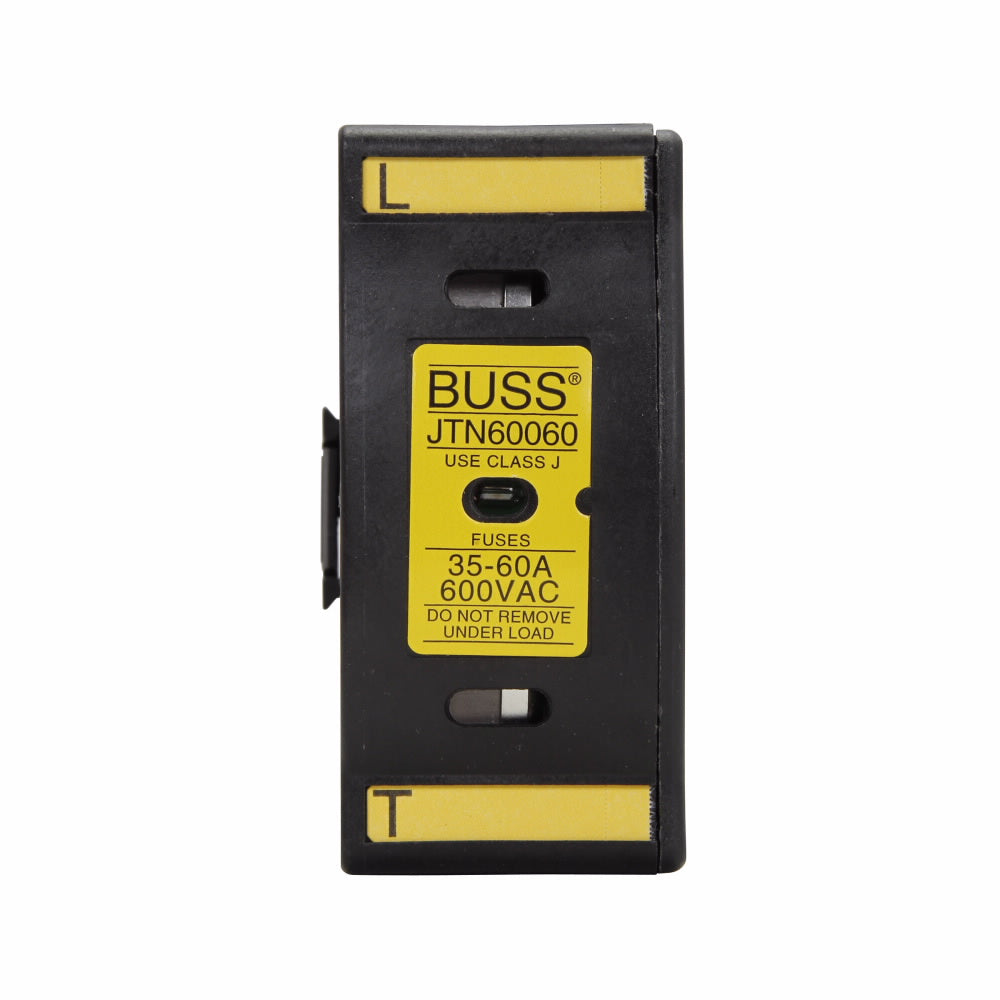 Bussmann JTN60060 - JTN600 Fuse Block 600V/60A (Box Lug Terminal Mount)