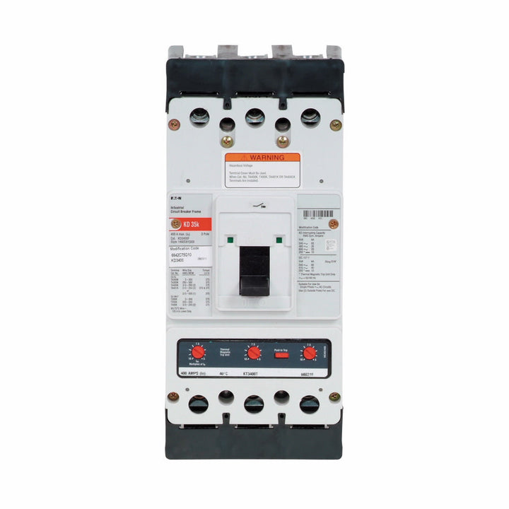 Cutler Hammer KD3400VWS42 - 400A 3-Pole Molded Case Breaker (600V AC)
