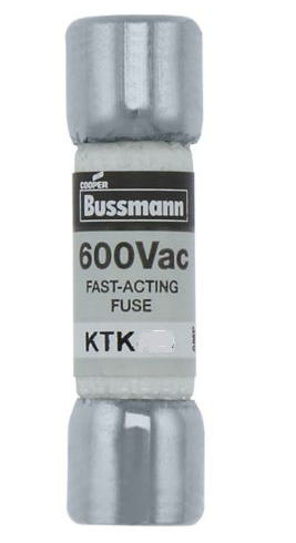Bussmannn KTK-1/8 - Low-Voltage Time-Delay Fuse 1A (100kA@600V Interrupting Capacity)