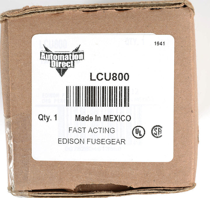 LCU800 Edison||Cooper Bussmann LCU Series Low Voltage - Essential Electric Supply