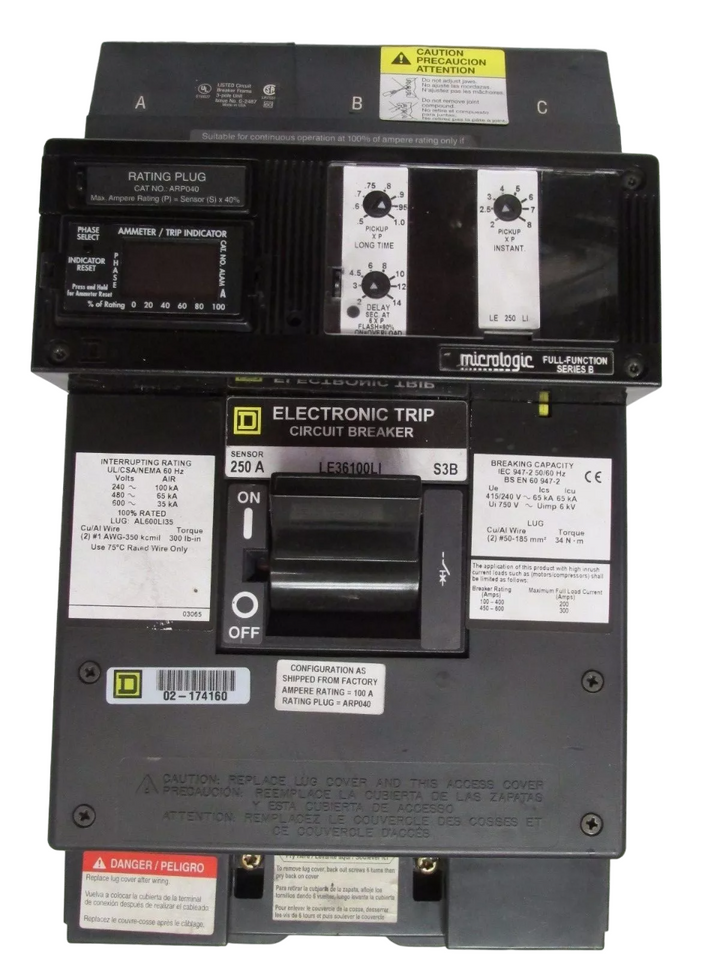 Square D LE36300LI - Molded Case 300A 600V 3-Pole